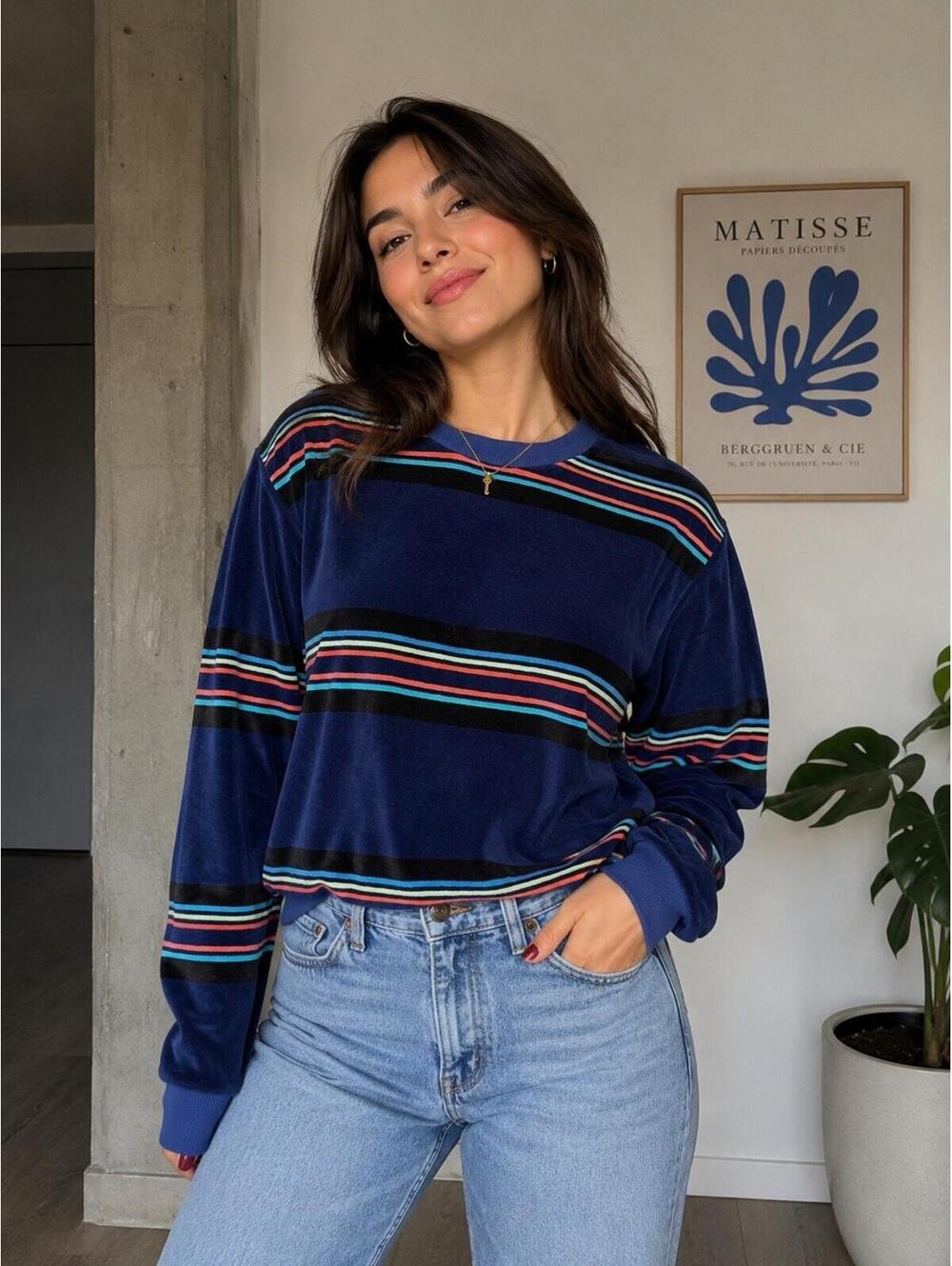 Urban Outfitters Striped Top Sweater‎ Pullover Sz Xs Long Sleeve